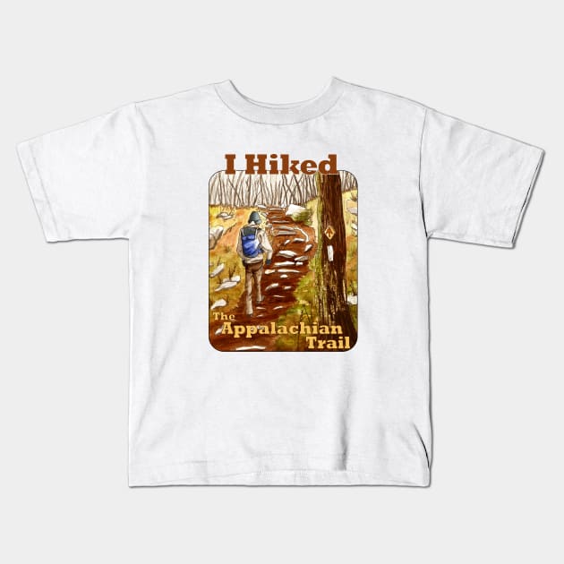 I Hiked The Appalachian Trail Kids T-Shirt by MMcBuck